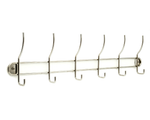 Wall-mount multi-purpose coat/bathroom hook.